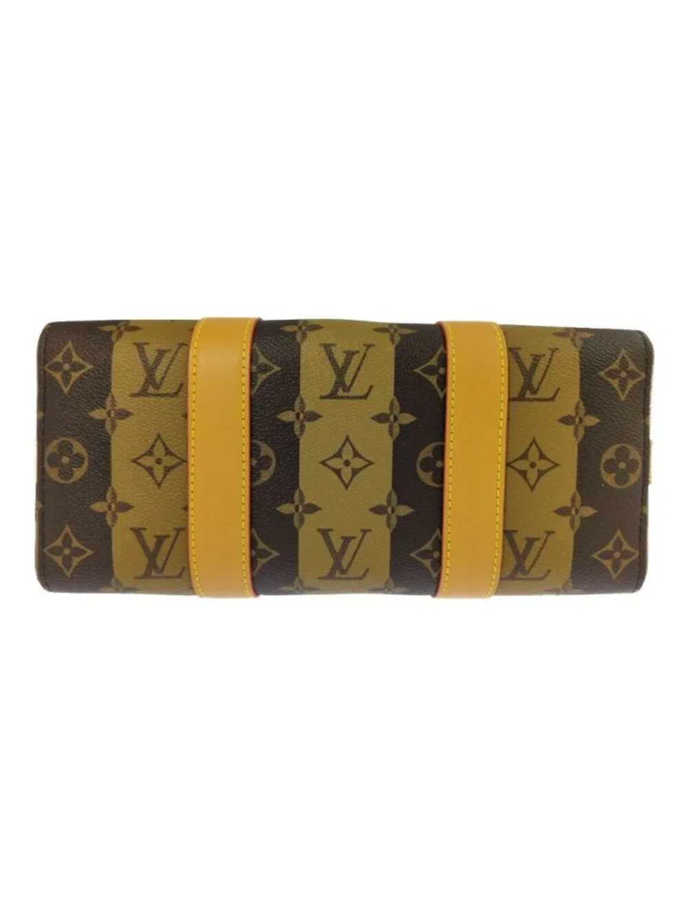 Louis Vuitton Monogram Strap City Keepall LV 2-Way Handbag Brown